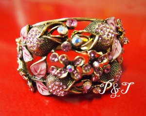 100% New Credible made in Thailand Crystal bead cuff bracelet No.3