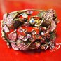 100% New Credible made in Thailand Crystal bead cuff bracelet No.3
