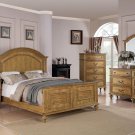 Coaster 4 PC Emily Oak Queen Panel Bed Bedroom Set #202571