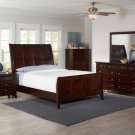 4 Pc Findley Traditional Wood Dark Cherry Queen Sleigh Bed Bedroom Set