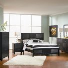 Coaster 201651 Grove 4 Pieces Queen Bedroom Set In Black Color
