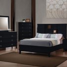 Coaster Holland Black 4 Pieces Queen Casual Bookcase Bedroom Set-202280