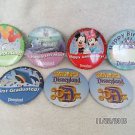 Disneyland souvenir buttons choose from 6 birthday anniversary graduation & more