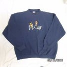Vintage Pooh & Tiger 100 acre collection navy blue sweatshirt adults large