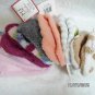Girls 5/6 7/8 soft and stretchy cozy strappy slipper socks multi-colored striped