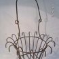 Vintage metal wire tapered unique turned flared edge  12 H with handle x 8.5 W
