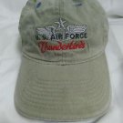 US Air Force USAF Thunderbirds Tan Adjustable Hat Cap F-16 Airplane Aerobatics