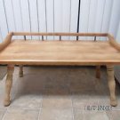 Antique / vintage George B Bent unfinished wood colonial style sofa coffee table