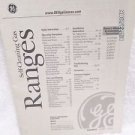 GE Self Cleaning Gas Ranges user owners instruction manual 183D5580P167 2004