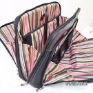 Swiss Army Wegner black portfolio laptop bag black  colored stripes inside