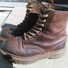 Dr Martens Brown leather Womens US Size 4.5 Air Wair 8 eyelet combat army boots