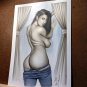 HOT KELLY  DW#002 SEXY NAUGHTY GIRL ORIGINAL PINUP GIRL ART