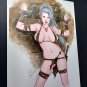 JUNGLE ELF GIRL CAPTURED NW#526 SEXY PIN UP GIRL ORIGINAL ART by ALEX MIRANDA
