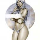 SEXY GALADRIEL PRINCESS ELF GIRL  LW#004 SEXY FANTASY ORIGINAL PINUP GIRL ART