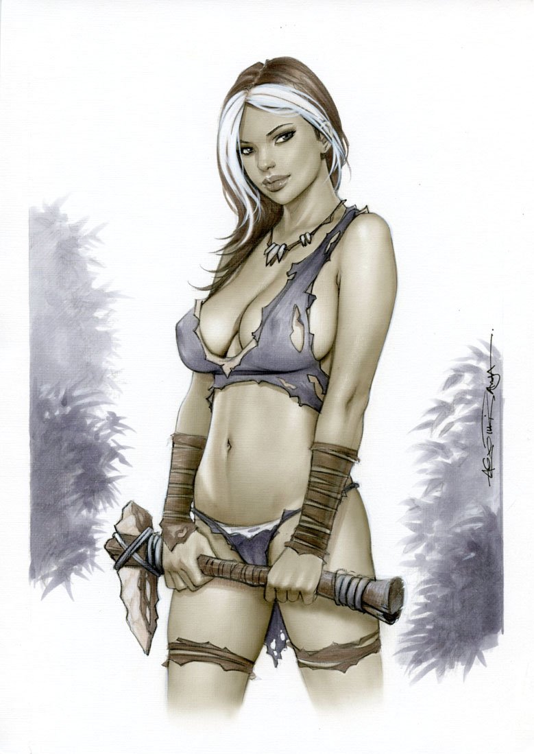HOT SAVAGE ROGUE LW#090ORIGINAL ARTWORK + 2 PRINTS -  ART BY ALEX MIRANDA