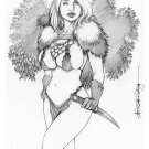RED SONJA DR#156   Fantasy Pinup Girl Print by Alex Miranda