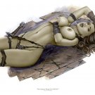 CAVEWOMAN LW#207   Fantasy Pinup Girl Print by Alex Miranda