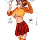 VELMA SCOOBY DOO LW#225   Fantasy Pinup Girl Print by Alex Miranda