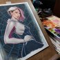 8 x 10" GWEN STACY LW#220 Color Study ORIGINAL ARTWORK BY ALEX MIRANDA