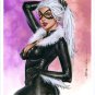 8 x 10" BLACK CAT  LW#223 Color Study  ORIGINAL ARTWORK BY ALEX MIRANDA