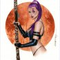 8 x 10" PSYLOCKE SAVAGELAND  LW#221 Color Study  ORIGINAL ARTWORK BY ALEX MIRANDA