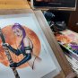 8 x 10" PSYLOCKE SAVAGELAND  LW#221 Color Study  ORIGINAL ARTWORK BY ALEX MIRANDA