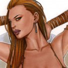 RED SONJA  LW#218 ORIGINAL ARTWORK BY ALEX MIRANDA