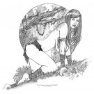 CAVEWOMAN  DR#185   Fantasy Pinup Girl Print by Alex Miranda