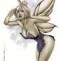 TINKERBELL LW#229 Fantasy Pinup Girl Print by Alex Miranda