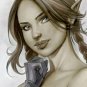 HELINA ELF GIRL LW#233 Fantasy Pinup Girl Print by Alex Miranda