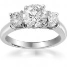 2 Carat Briolite Past Present Future Ring