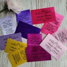 QTY 100 - 1 1/2 Inch 38 mm Satin Labels Various Colors Clothing Labels. Personalized labels