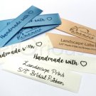 QTY 100 - 5/8 Inch/ 15 mm Satin Labels Various Colors Clothing Labels. Personalized labels