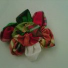 creole madras hair clip/brooch