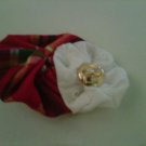 creole madras hair clip/brooch