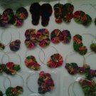 Creole hoop earrings (silver)
