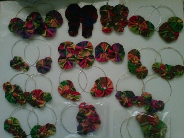 Creole hoop earrings (silver)