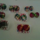 creole madras knob earrings