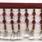 36'' WIDTH DELICATE DANGEL TEADROP BEADED FRINGE F113