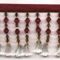 36'' WIDTH DELICATE DANGEL TEADROP BEADED FRINGE F113