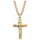 9ct gold crucifix pendant