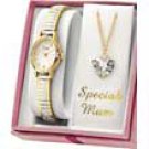 Limit women's special mum necklace & watch set