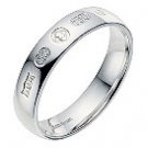 18ct white gold jubilee wedding ring