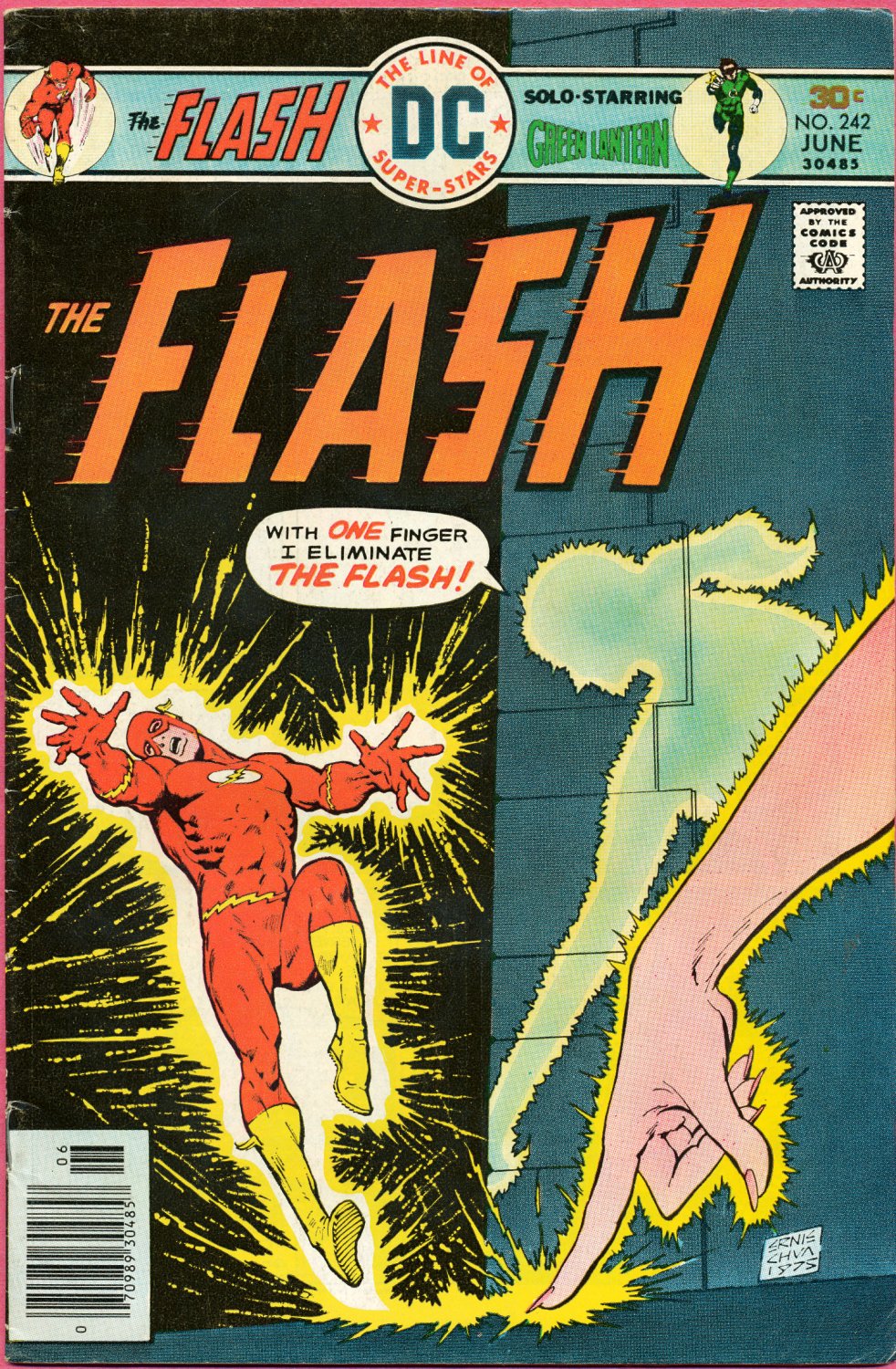 Flash 242 Bronze Age 6/76 DC Comics Barry Allen Green Lantern Rogues