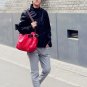 free shipping vintage canvas bag  Red