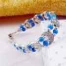 Vintage Ethnic Charming S Moon Blue Beads