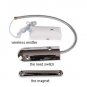 Install rolling door wireless magnetic contact