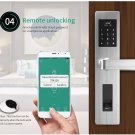 Smart fingerprint door lock workable with home alarm system