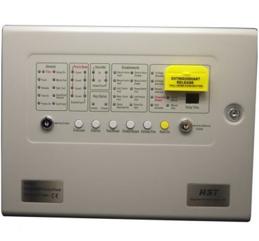 Gas Fire-extinguishing Control Panel 4 zones conventional fire security alarm
