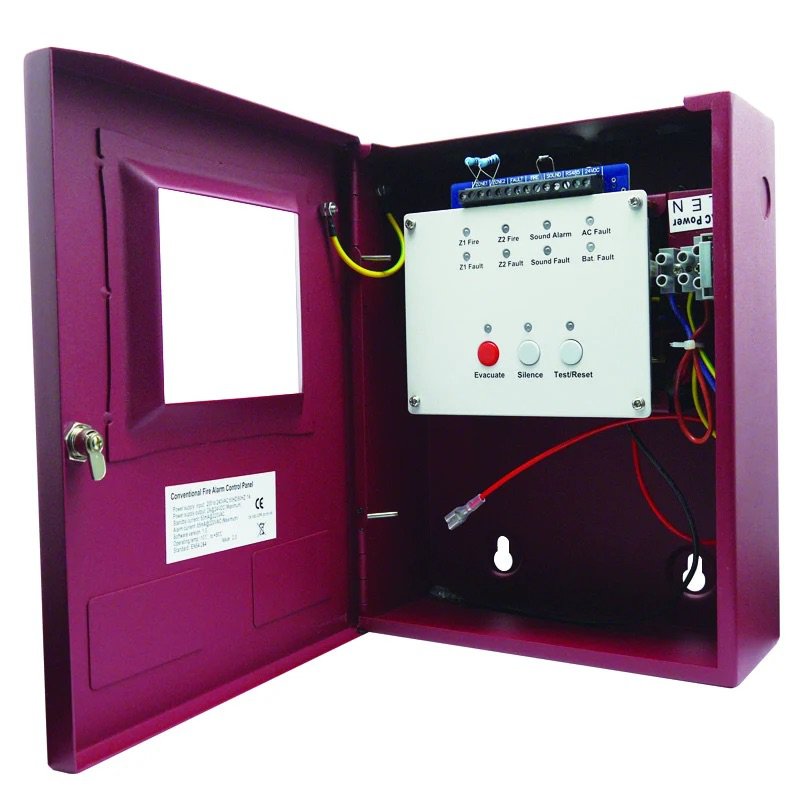 Small business fire security fire alarm control panel 2 wire conventional fire alarm system
